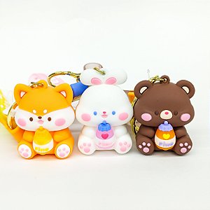 Chaveiro com Alça e Mosquete Animais e Suquinho