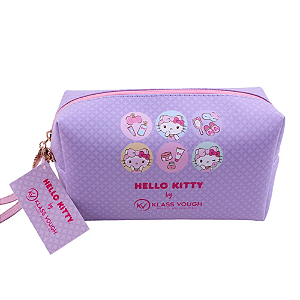 Necessaire Retangular Hello Kitty Lilás