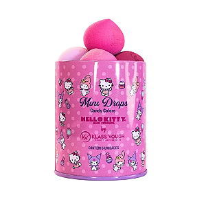 Kit de Mini Esponjas para Maquiagem Mini Drops Hello Kitty