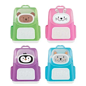 Apontador Duplo Com Borracha Mochila Tris