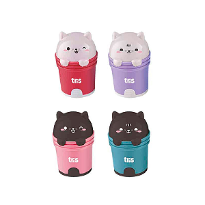 Apontador com Depósito e Borracha Kitty Tris