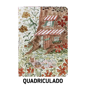 Caderno Quadriculado Doce Lar - Anna Leri - Para Planner A.Craft Tamanho Padrão