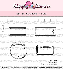 Kit de Carimbos Data 1 - Lilipop