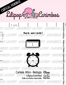 Kit de Carimbos Mini Relógio - Lilipop