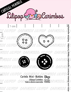 Kit de Carimbos Mini Botões - Lilipop