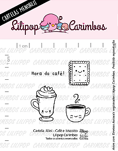 Kit de Carimbos Mini Café e Biscoito - Lilipop