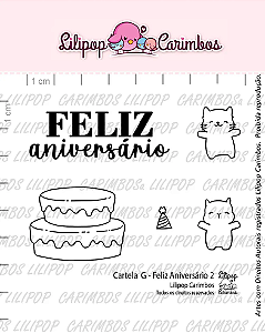 Kit de Carimbos G Feliz Aniversário 2 - Lilipop