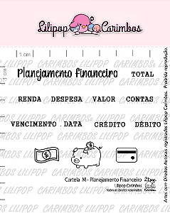 Kit de Carimbos M Planejamento Financeiro - Lilipop