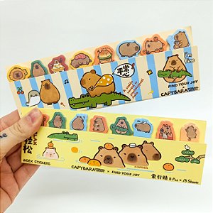 Blocos de Marca-Páginas Autoadesivos Capivara