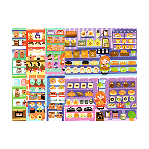Adesivo Decorativo com Cenário Montável Delicacies Stories