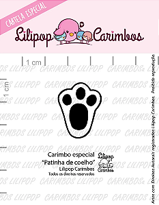 Mini Carimbo Especial Patinha de Coelho - Lilipop
