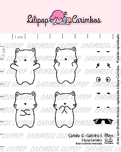 Kit de Carimbos G Gatinho 5 - Lilipop