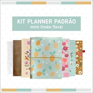 Kit Planner Padrão Mint Limão Floral