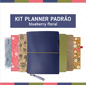 Kit Planner Padrão Blueberry Floral