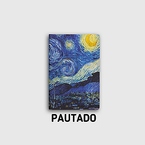 Journal Pautado Noite Estrelada Tamanho Grande