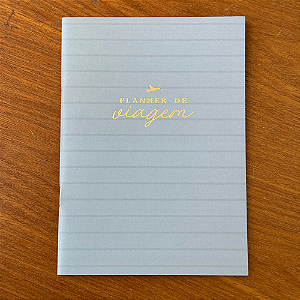 Planner de Viagem Azul - Cartões Gigantes