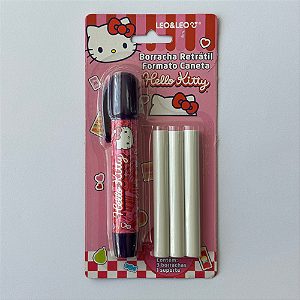 Caneta Borracha Hello Kitty Retrátil Leo&Leo