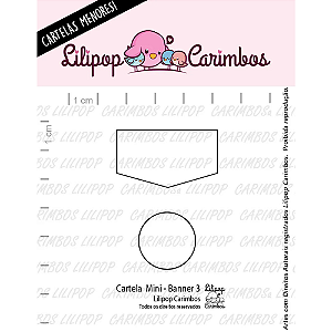 Kit de Carimbo Mini Banner 3 - Lilipop