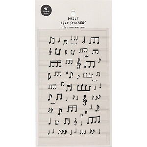 Adesivo Decorativo De Papel Notas Musicais Umm Umm Umm Suatelier