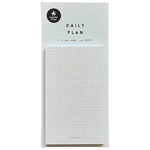 Bloco Autoadesivo Stick Daily Plan Sticky Memo Quadriculado - Suatelier