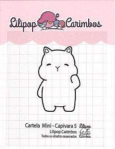 Carimbo Mini Capivara 5 - Lilipop