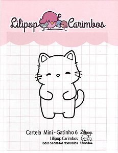 Carimbo Mini Gatinho 6 - Lilipop