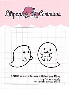 Carimbo Mini Fantasminhas Halloween - Lilipop