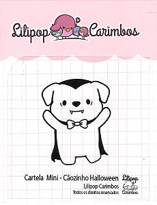 Carimbo Mini Cãozinho Vampiro Halloween - Lilipop