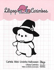 Carimbo Mini Ursinho Bruxo Halloween - Lilipop