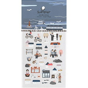 Adesivo Decorativo De Papel Ocean Village Suatelier