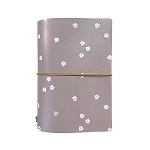 Capa Para Planner A.Craft Tamanho Padrão Floral Violet Clay (Para 4 Blocos)