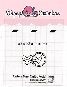 Carimbo Mini Cartão Postal - Lilipop