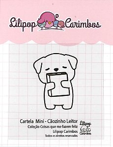 Carimbo Mini Cãozinho Leitor - Lilipop