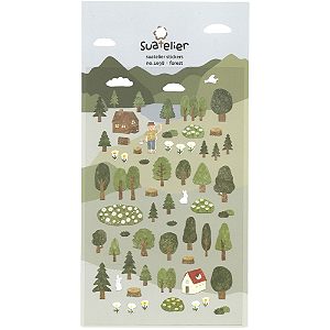 Adesivo Decorativo De Papel Forest Suatelier