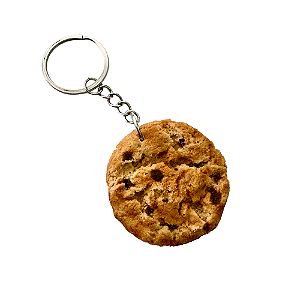 Chaveiro de Comidinhas Réplica Com Textura Similar ao Real - Cookie