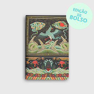 Journal Sem Pauta Ornamentos de Cor Chinesa Edição de Bolso