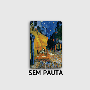 Journal Sem Pauta Terraço do Café à Noite Tamanho Grande