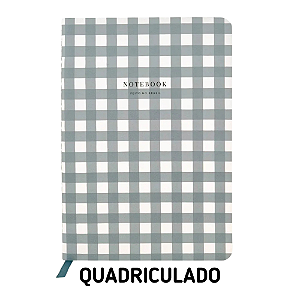 Caderno Quadriculado Eucalipto Xadrez Para Planner A.Craft Tamanho Padrão