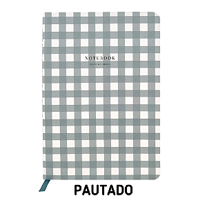 Caderno Pautado Eucalipto Xadrez Para Planner A.Craft Tamanho Padrão