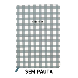 Caderno Sem Pauta Eucalipto Xadrez Para Planner A.Craft Tamanho Padrão
