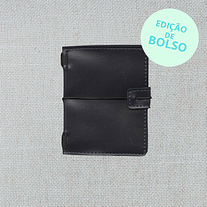 Capa Azul Escuro Midori Triplo (Para 3 Blocos) Para Journal Folk Books Edição de Bolso
