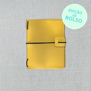 Capa Amarelo Midori Triplo (Para 3 Blocos) Para Journal Folk Books Edição de Bolso