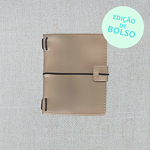 Capa Areia Midori Triplo (Para 3 Blocos) Para Journal Folk Books Edição de Bolso