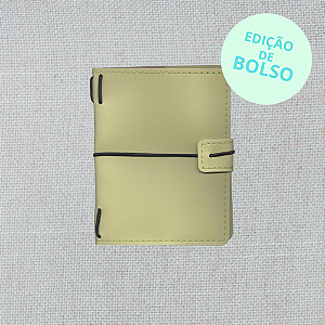 Capa Pistache Midori Triplo (Para 3 Blocos) Para Journal Folk Books Edição de Bolso