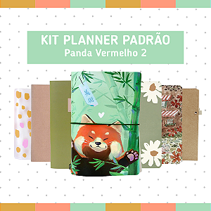 Kit Planner Padrão Panda Vermelho 2