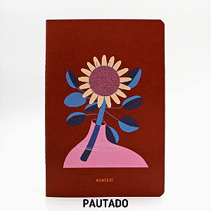 Caderno Brochura Pautado Flexível Large Protea Schizzi