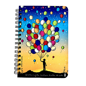 Caderno Espiral Pautado com Capa de Madeira Agradecer Pelas Miudezas