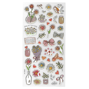 Adesivo Decorativo Alto-relevo Epoxy Buquê Enjoy The Little Things
