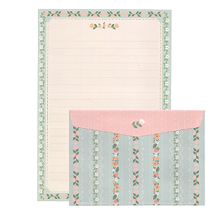 Kit Com 4 Papéis de Carta + 4 Envelopes Jolie - Cartões Gigantes