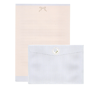 Kit Com 4 Papéis de Carta + 4 Envelopes Hortensias - Cartões Gigantes